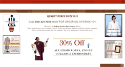 Desktop Screenshot of hoffmanrobes.com